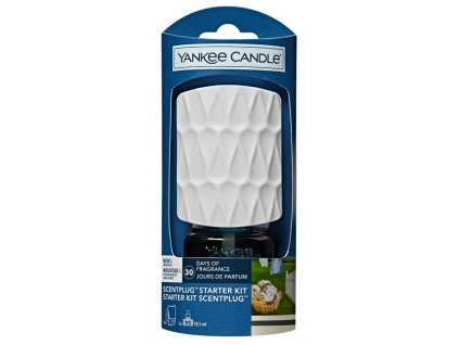 Yankee Candle Clean Cotton elektrický difuzér do zásuvky Organic Kit 18,5 ml