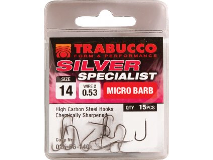 Trabucco háčky Silver Specialist 15ks