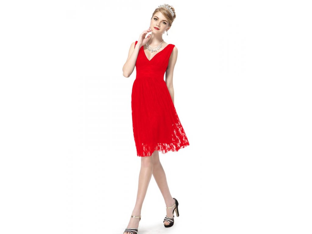Ever Pretty šaty do tanečních, plesové červené 3409