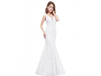 Svatební bílé šaty mořská panna