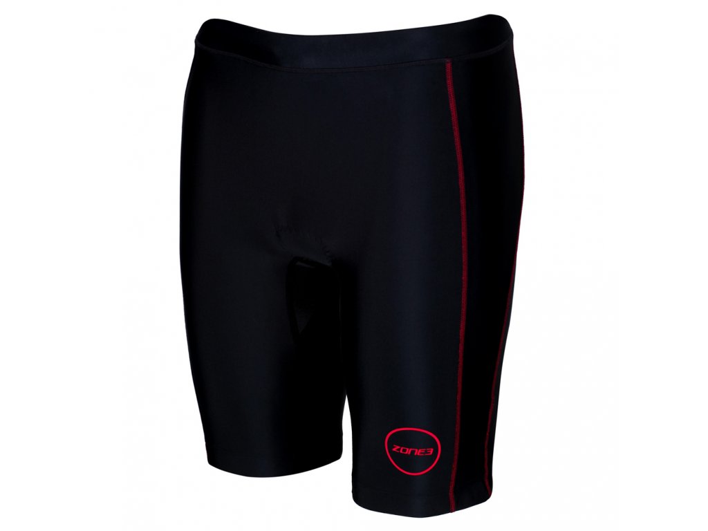 Zone3 Triwear Activate Mens Cutout Shorts Black Red Front