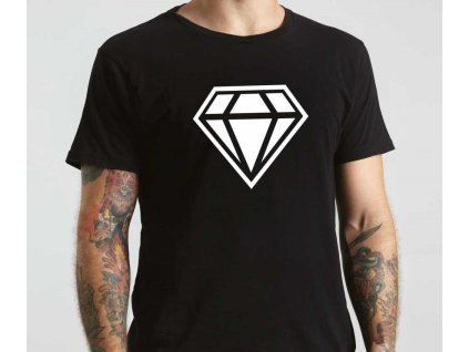 Pánské tričko Diamond Inverse černé