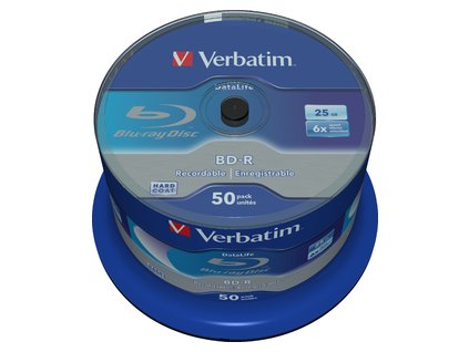 VERBATIM BD-R SL (6x, 25GB),NON-ID, 50 cake