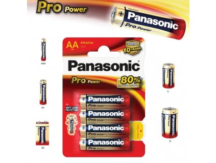 Alkalická baterie AA Panasonic Pro Power LR6 4ks