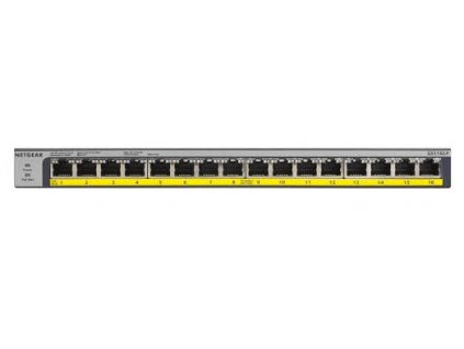 NETGEAR 16-port 10/100/1000Mbps Gigabit Ethernet, POE+ GS116LP
