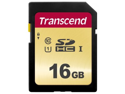 Karta TRANSCEND SDHC 16GB 500S, UHS-I U1 (R:95/W:60 MB/s)