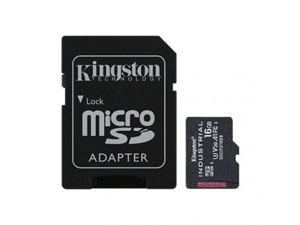 Kingston Industrial/micro SDHC/16GB/100MBps/UHS-I U3 / Class 10/+ Adaptér