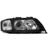 Přední světla Audi A6 01-04 - černé Angel Eyes