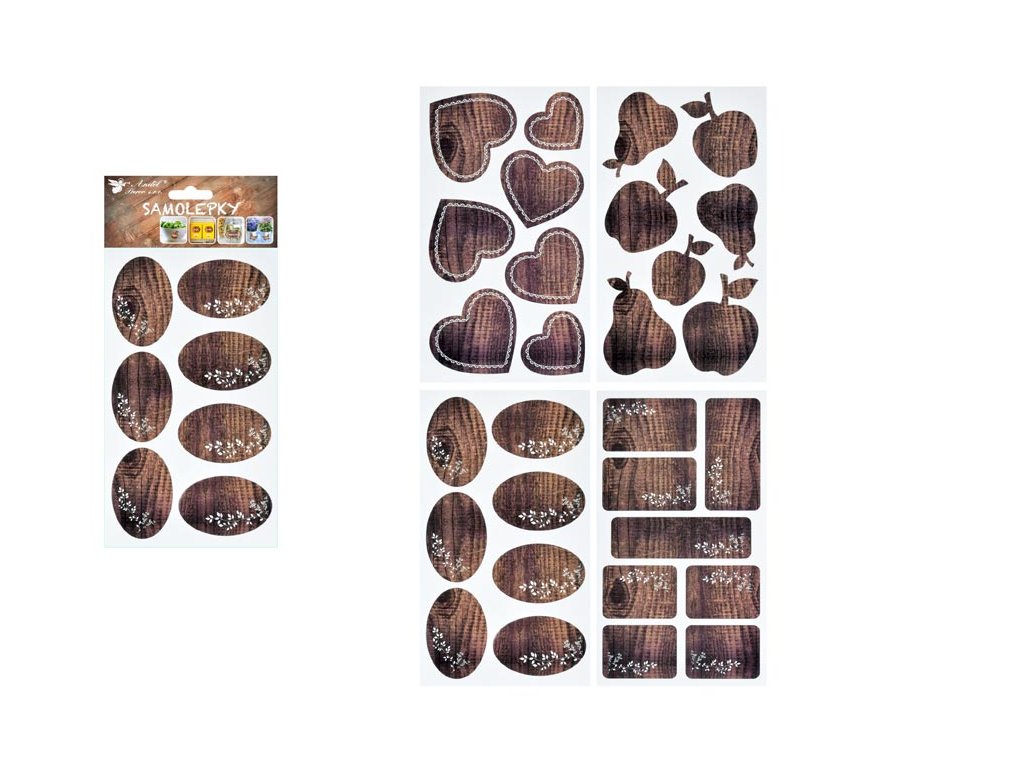 Samolepka 1161 na kořenky imitace dřeva 21 x 12 cm