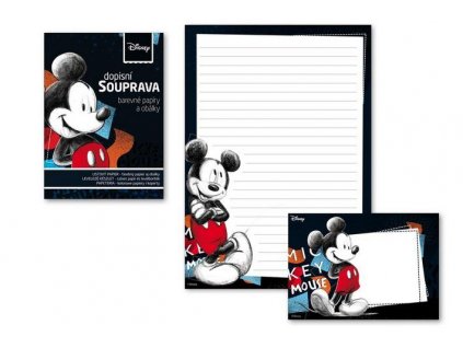 Dopisní papír barevný LUX 5+10 Disney (Mickey)