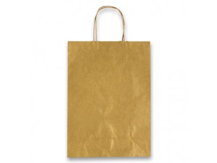 Papírová taška SADOCH Allegra zlatá XS 16x21x18cm