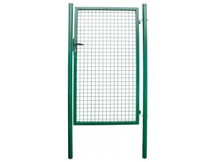 Brána Strend Pro METALTEC ECO, 1000/1000/50x50 mm, hranatý rám, zelená, jednokrídlová, záhradná, ZN+PVC, RAL6005