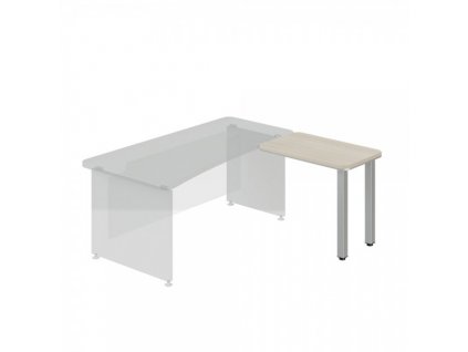 Přístavný stůl TopOffice, pravý, 90 x 55 cm / Světlý akát