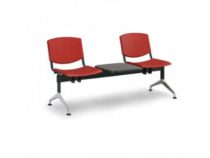 Plastová lavice Design, 2-sedák + stolek