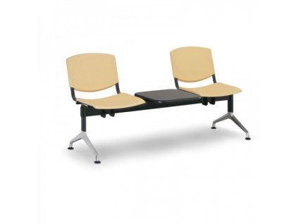 Plastová lavice Design, 2-sedák + stolek