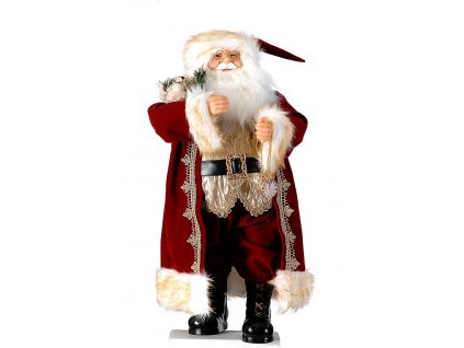 Vánoční dekorace Santa červeno-zlatý 64 cm