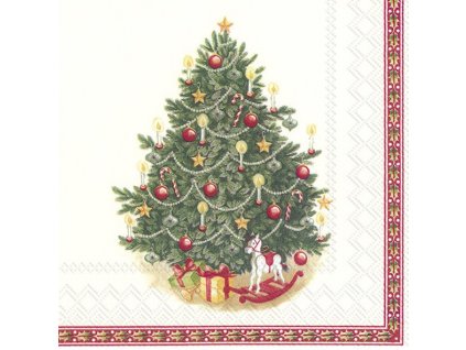 Vánoční papírové ubrousky Stromeček s dárky 20 ks
