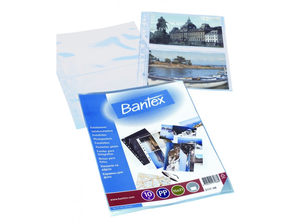 Bantex, zakládací obal A4 na 4 fotografie 15x21 cm, cena za 10 fólií