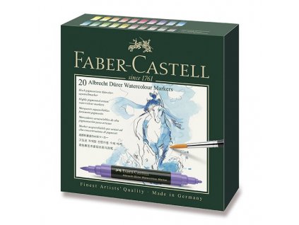 Akvarelové popisovače Faber-Castell Albrecht Dürer 20 barev