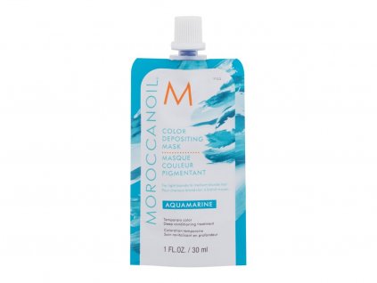 Moroccanoil Color Depositing Mask Aquamarine Barva na vlasy 30 ml modrá