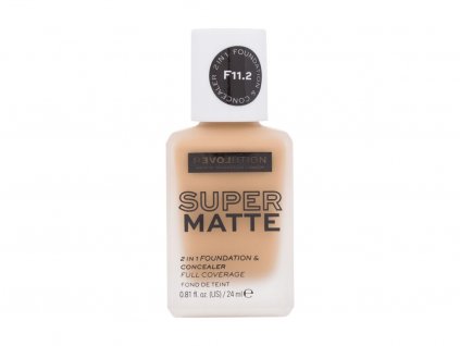 Revolution Relove Super Matte 2 in 1 Foundation & Concealer Makeup Odstín F11.2 24 ml