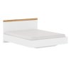 Manželská posteľ VILGO 160x200 biela/dub wotan
