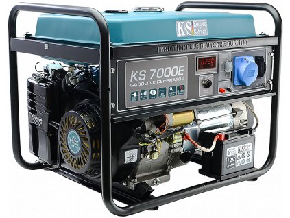 Könner & Söhnen LPG/benzínová elektrocentrála KS 7000E G  + 6 páru rukavic a balíeek SERVIS PLUS