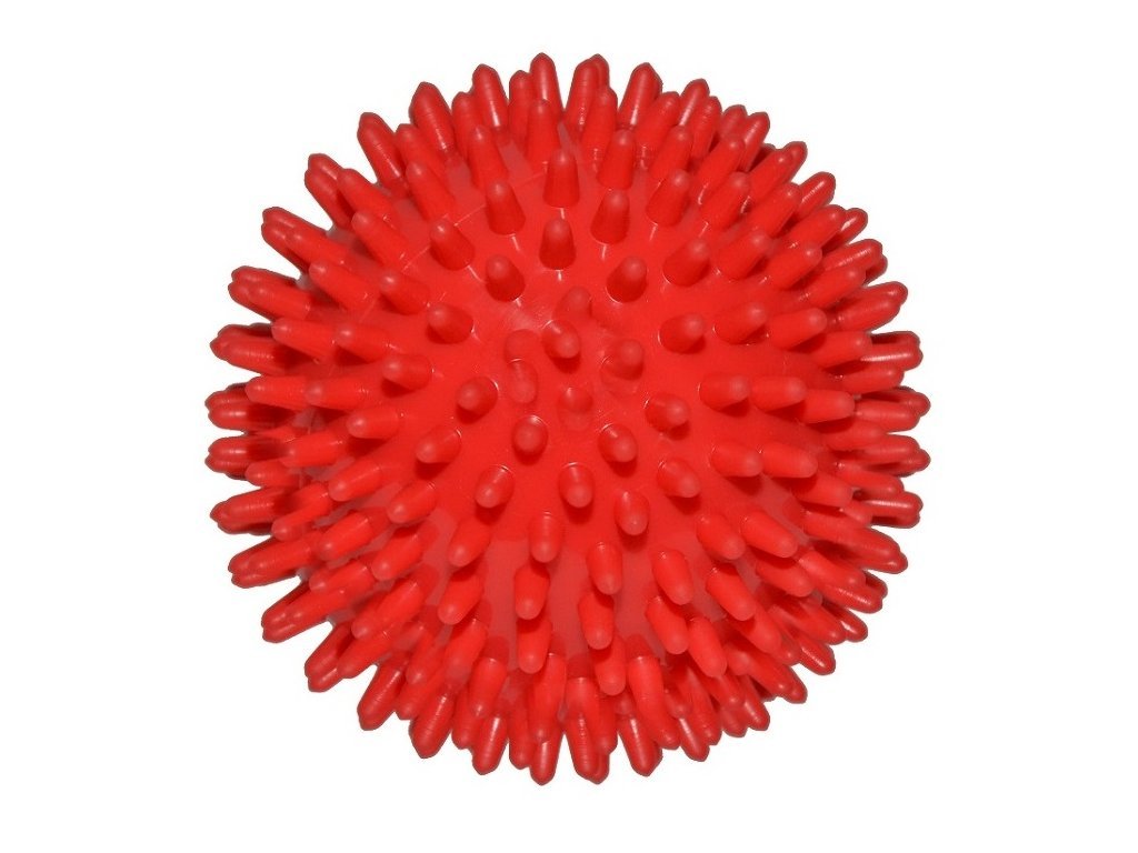 Ježek míč 9 cm červený