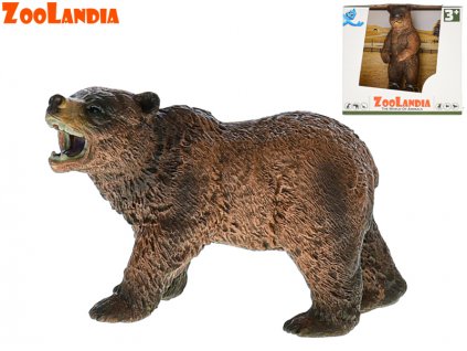 vyr 25062 Zoolandia medveď Grizzly 10cm v krabicke eduservis
