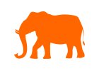 Slony - samolepky na stenu