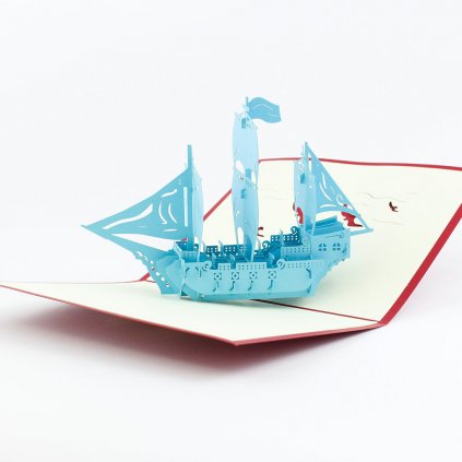 3D prianie Tyrkysová loď