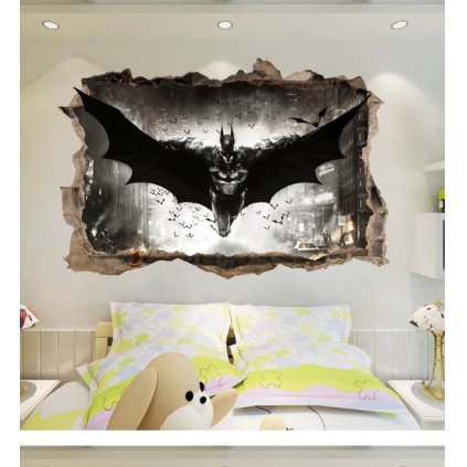 Samolepka na stenu Letiaci Batman