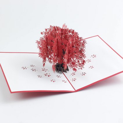 3D prianie Červený strom