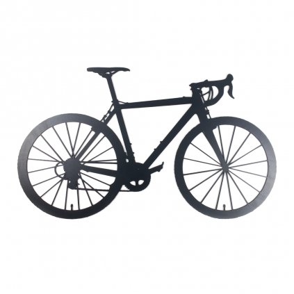 Drevená nástenná dekorácia Bicykel čierny