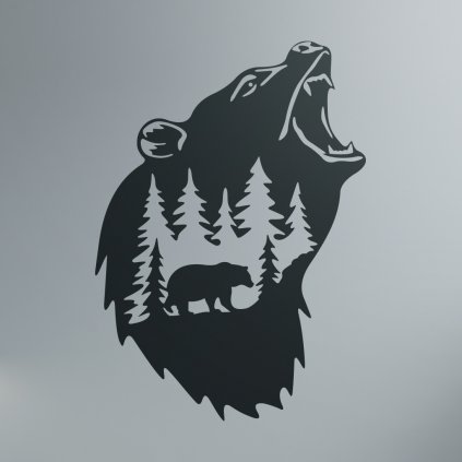 Samolepka Medveď v lese