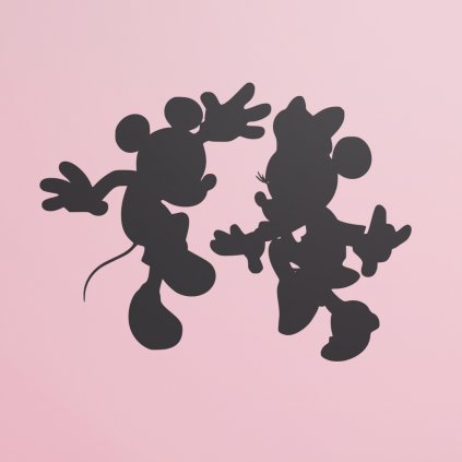 Samolepka Mickey a Minnie tancujú