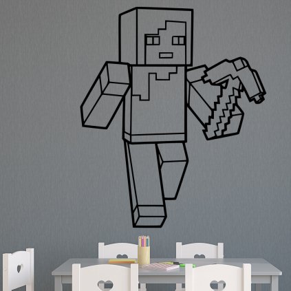 Samolepka Minecraft s kušou