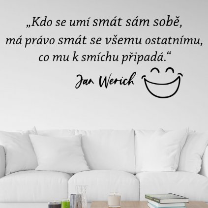 Samolepka Slogan Jana Wericha