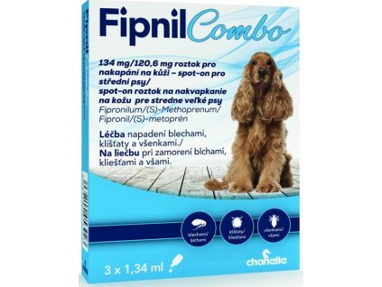 Fipnil Combo 134 mg/120,6 mg dog M spot-on 3x1,34ml