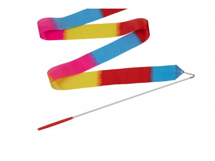 Dětská gymnastická stuha s tyčkou barevná 2 m