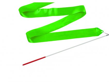 Gymnastická stuha s tyčkou zelená 4 m