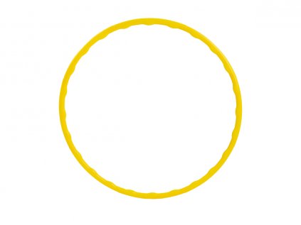 Dětská skládací obruč Hula hoop 66 cm žlutá