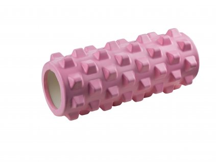 Masážny valec foam roller plus 33x14 cm VFstyle ružový