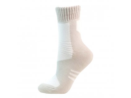 Froté ponožky HIGH bielo-sivé