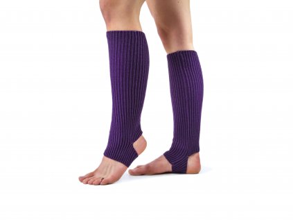 Návleky na nohy s otvorem na patu VFstyle 43 cm tmavo fialové