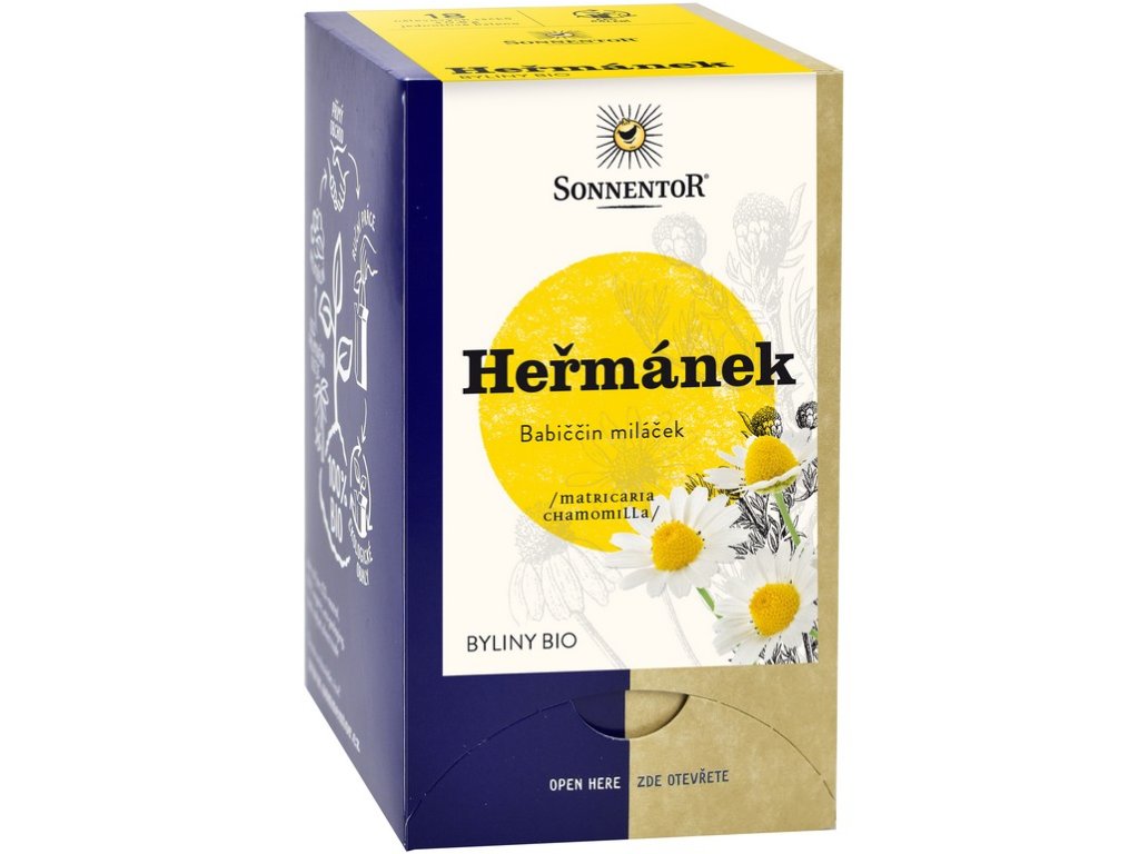 Čaj Heřmánek porcovaný BIO 14,4 g