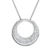 Stříbrný náhrdelník s krystaly Swarovski bílý 32026.1