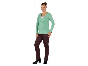 Umstands- und Stillshirt Rialto Devin grün 0071 (Damengröße 36)