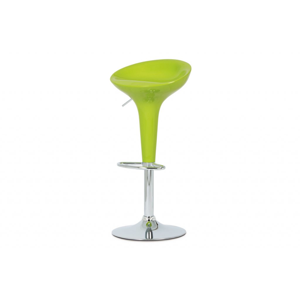 Barová židle zelený plast AUB-9002 LIM-OBR1