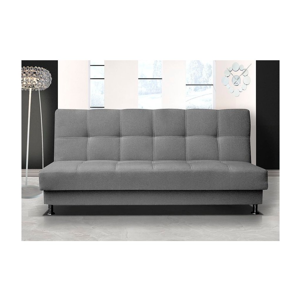 Pohodlná pohovka s úložným prostorem v tmavě šedé barvě F1303